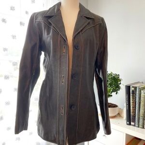 American Eagle Distressed Leather Jacket